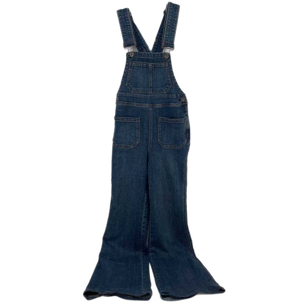 Free People Blue Solid Overalls Jumpsuit | Versatile for All Seasons